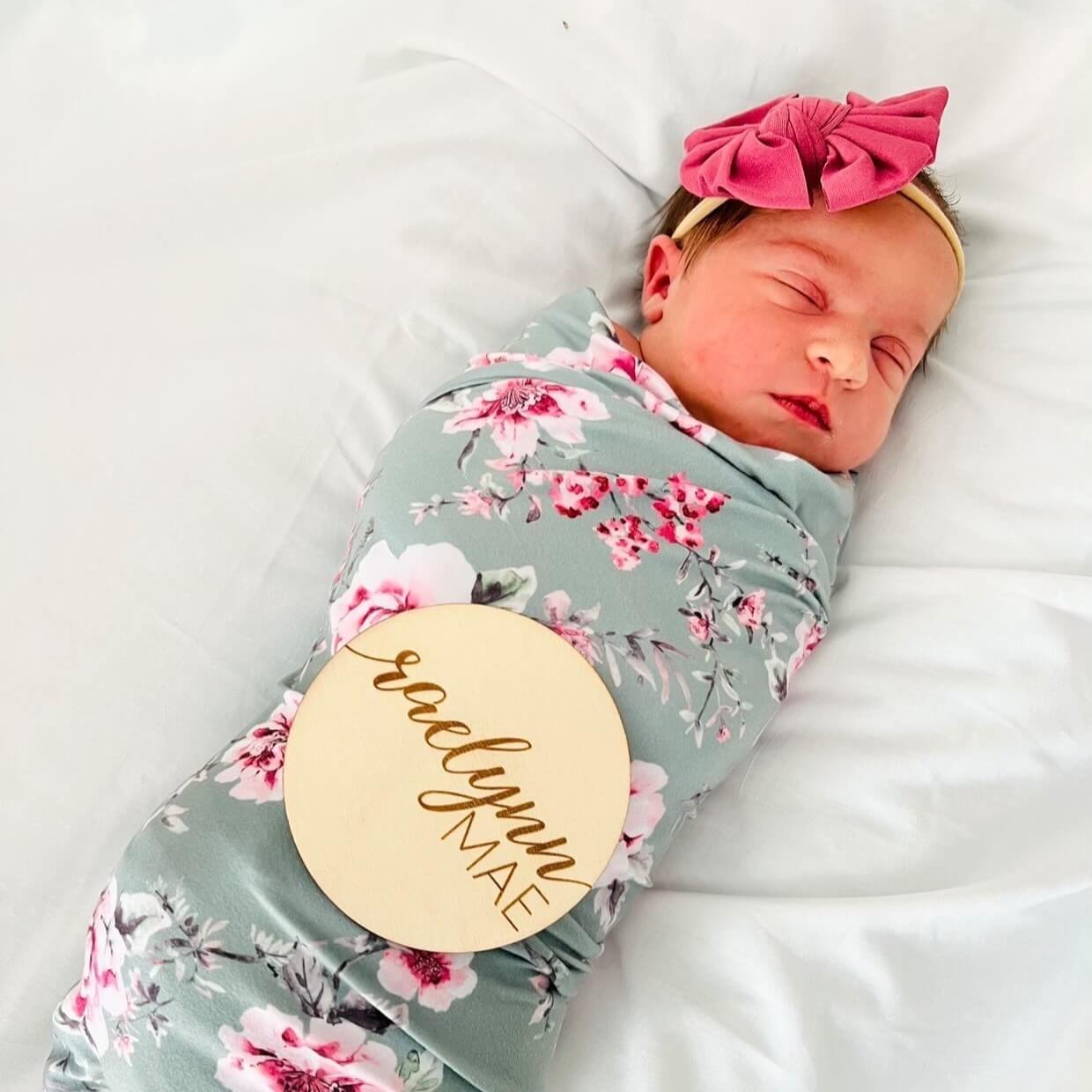 rose knit bow headband