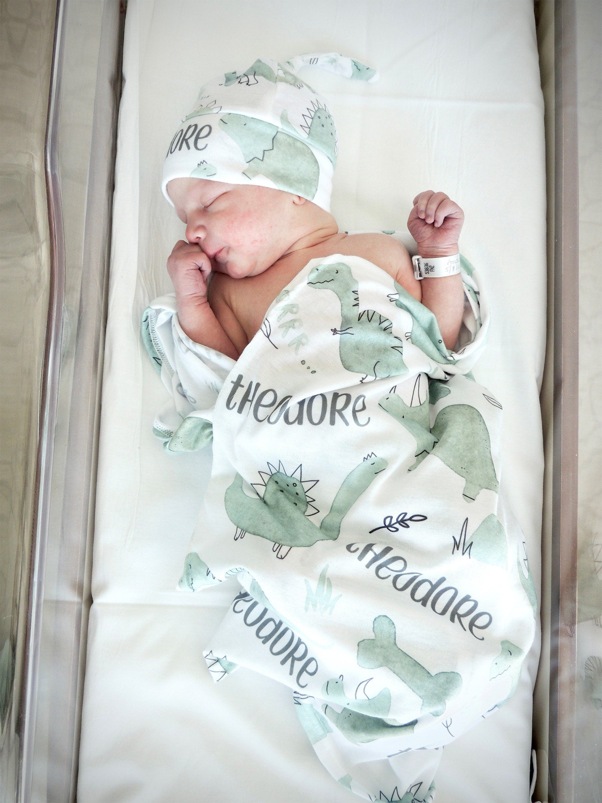 Personalized best sale swaddle set