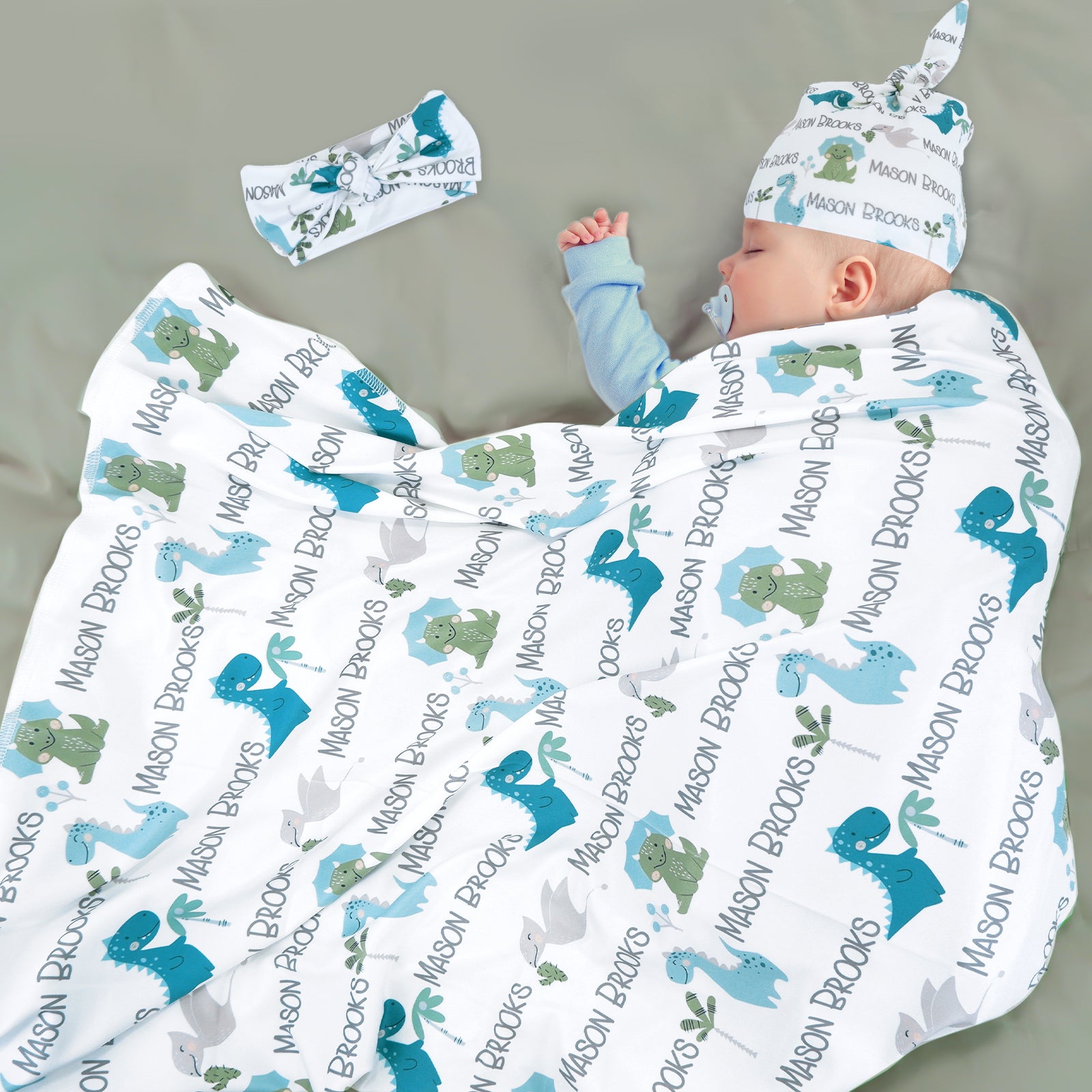 Personalized baby outlet hat and blanket